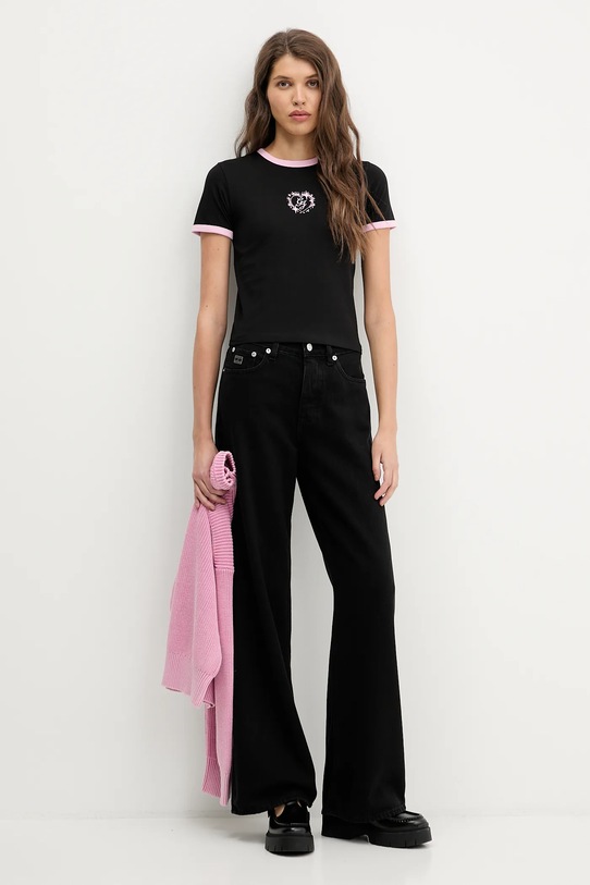 Guess Jeans t-shirt W6RI16.J1314 czarny SS26