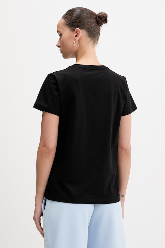 Ρούχα Μπλουζάκι Guess Jeans W6RI18.J1314 μαύρο