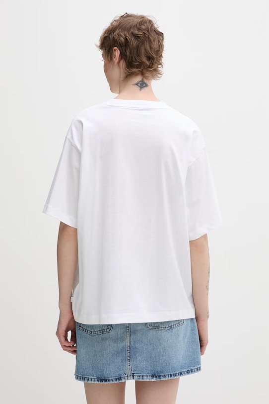 Oblečenie Bavlnené tričko Guess Jeans W6RI20.K8HM0 biela
