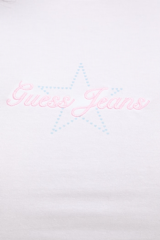 Μπλουζάκι Guess Jeans W6RI21.J1314 λευκό