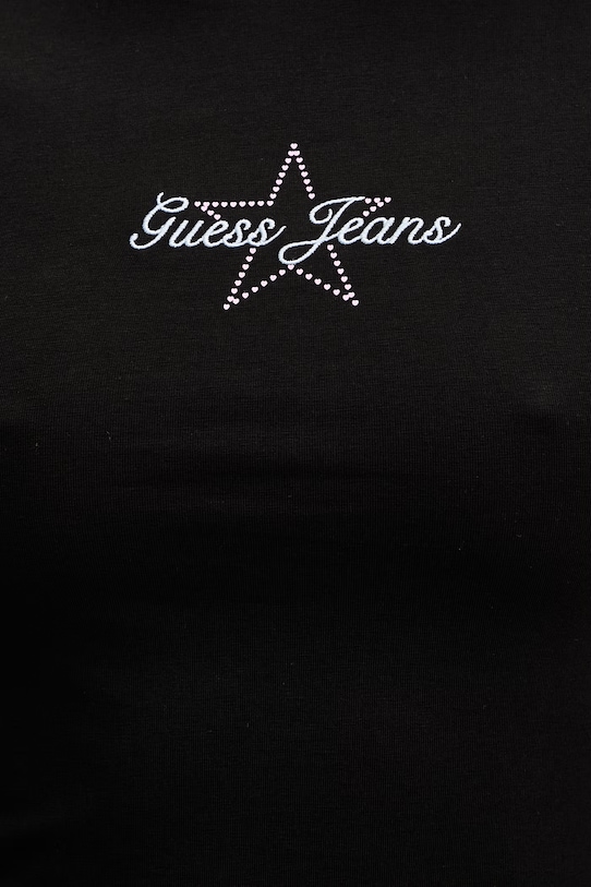 Μπλουζάκι Guess Jeans W6RI21.J1314 μαύρο