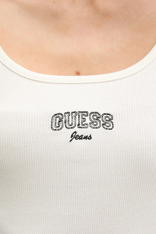 Guess Jeans top W6RP20.KA0H1 beżowy
