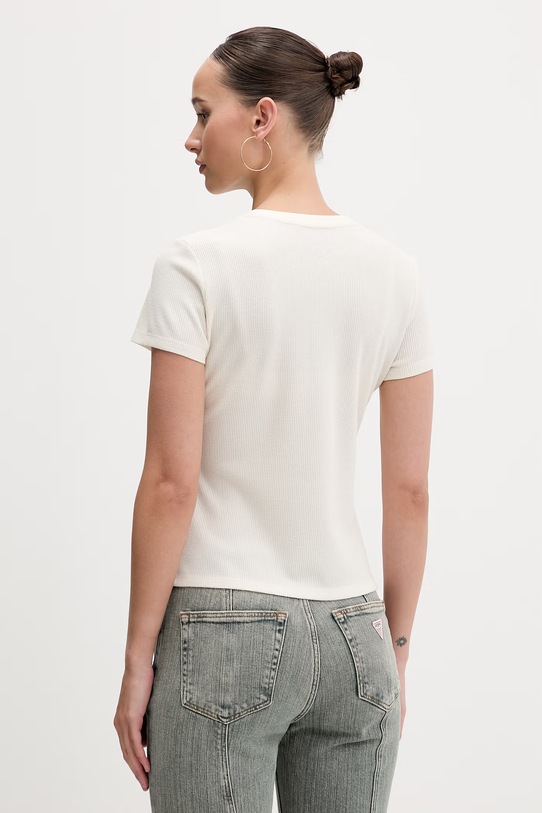 Odzież Guess Jeans t-shirt W6RP27.KD072 beżowy