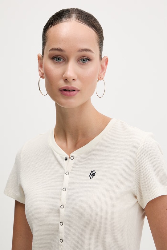 Guess Jeans t-shirt beżowy W6RP27.KD072