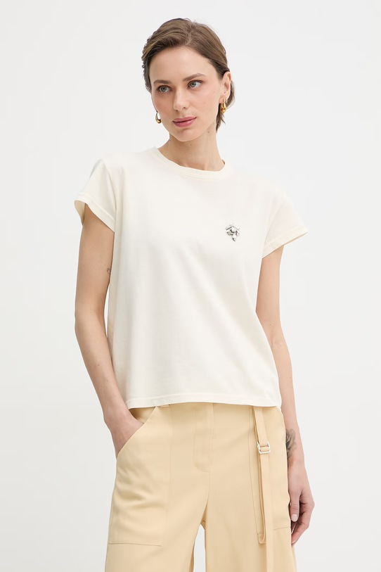 iBlues t-shirt damski CONO beżowy 2617971071200