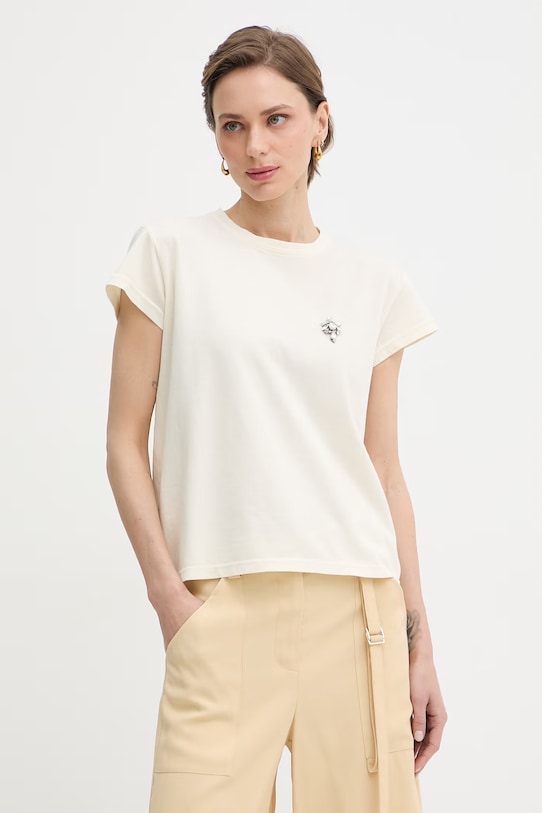 iBlues t-shirt damski CONO beżowy 2617971071200