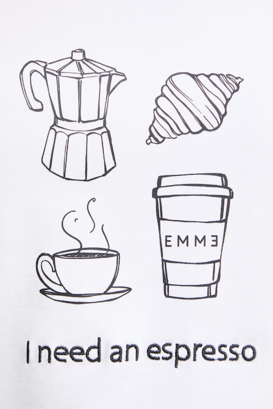 Marella футболка жіноча бавовняна з еластаном Emme by Marella 2615971072200 білий