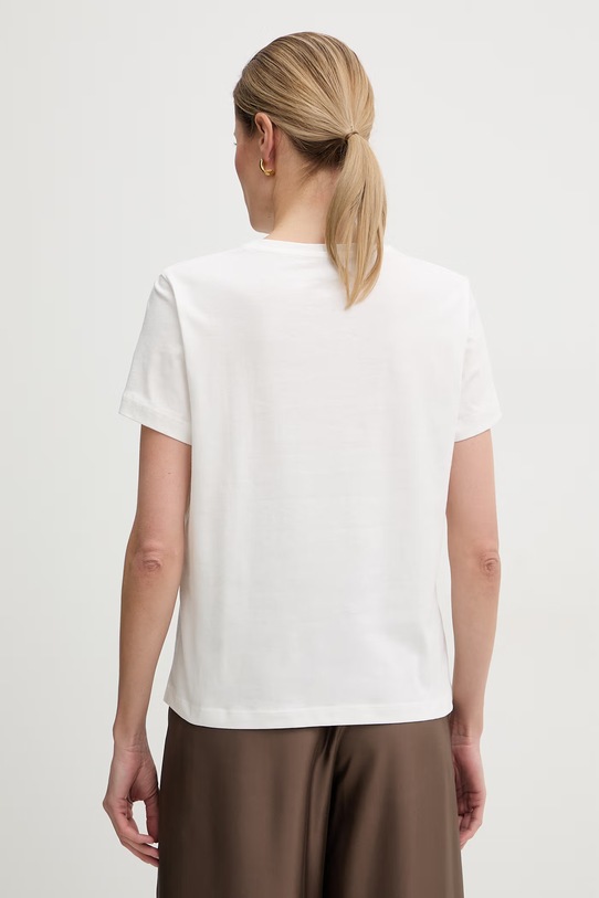 Odzież Marella t-shirt damski bawełniany Emme by Marella 2615971092200 beżowy