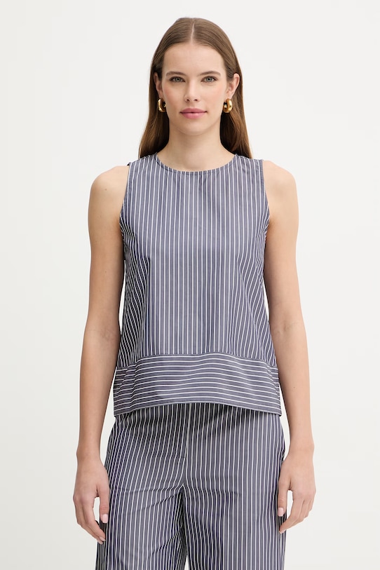 IBlues top bawełniany CIURMA wzorzyste granatowy 2617161102200