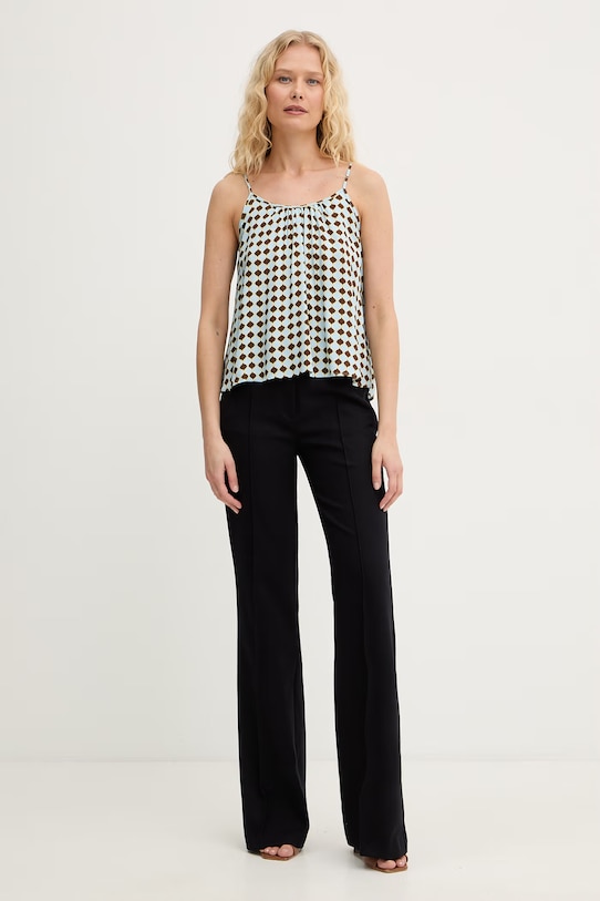 iBlues bluzka damska z wiskozy MASTRO 2617161132200 niebieski SS26