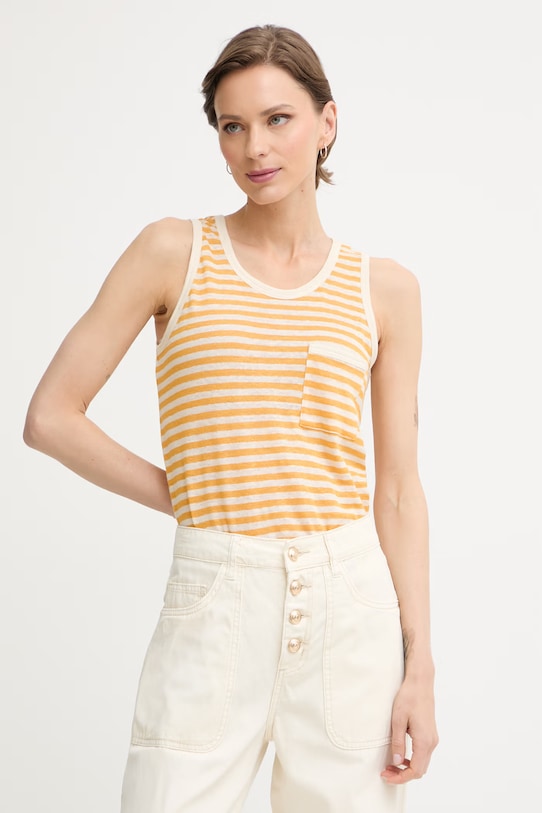 iBlues женский топ из льна VICARIO оранжевый 2617941032200