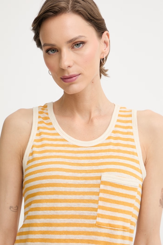 iBlues женский топ из льна VICARIO оранжевый 2617941032200