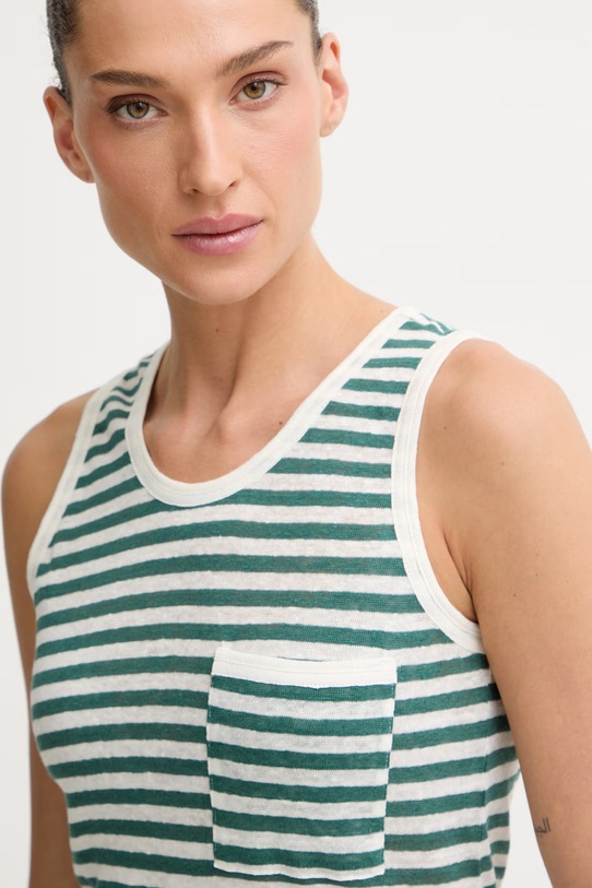 iBlues топ жіночий лляний VICARIO зелений 2617941032200