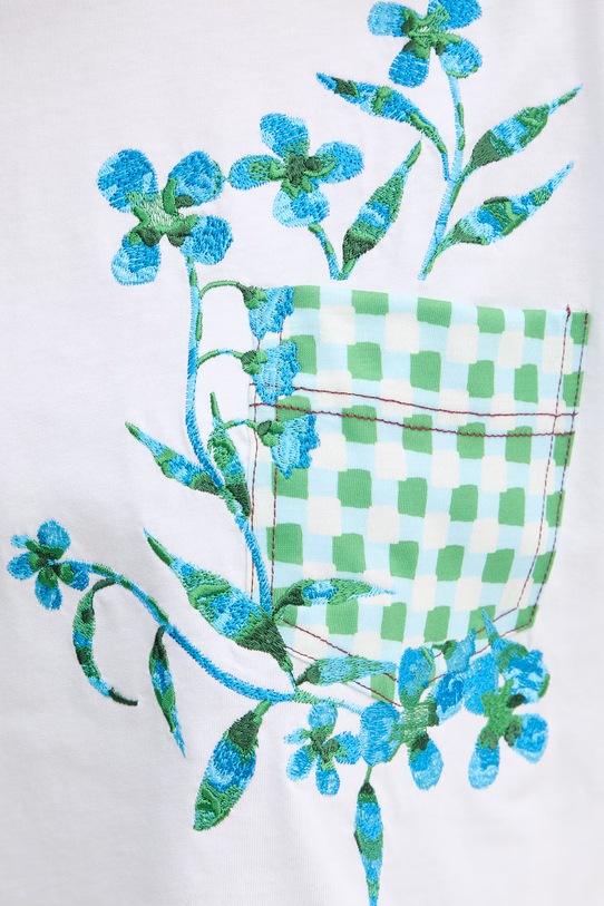 iBlues t-shirt damski bawełniany ELODIA 2617971062200 biały