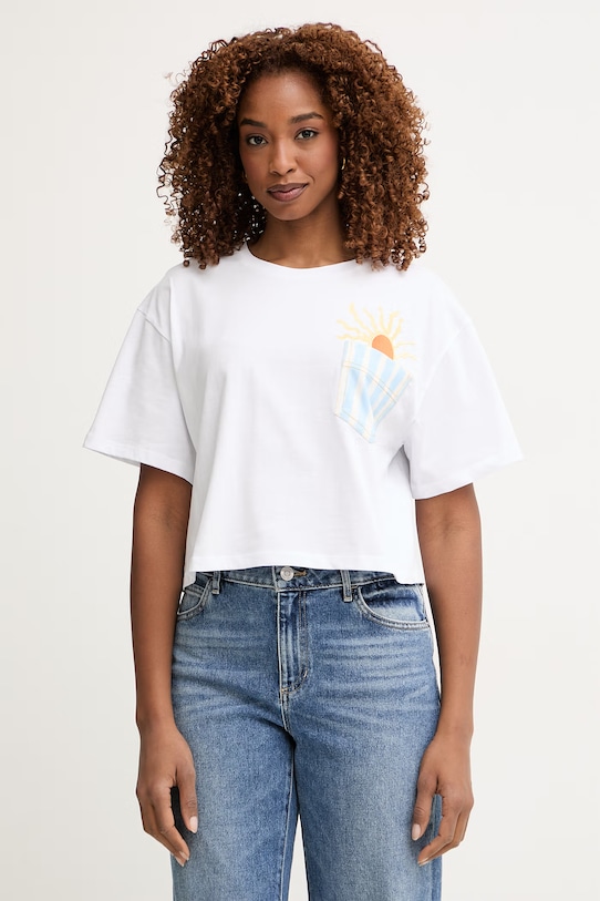 iBlues dámske bavlnené tričko ELODIA biela 2617971062200