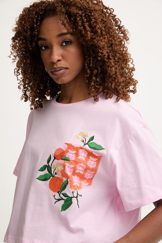 iBlues dámske bavlnené tričko ELODIA ružová 2617971062200