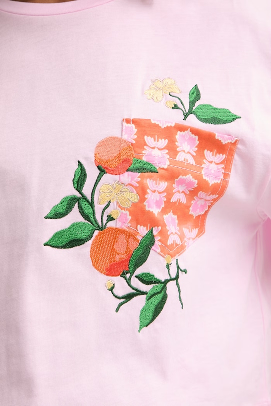 iBlues dámske bavlnené tričko ELODIA 2617971062200 ružová