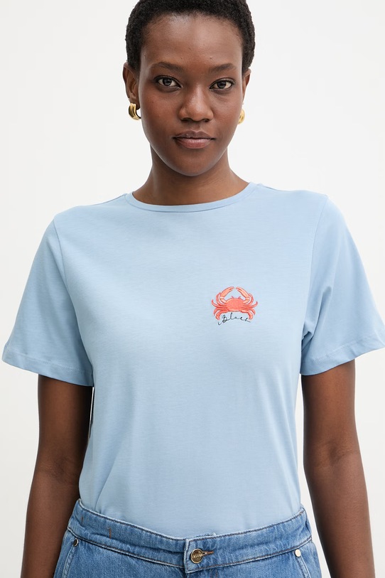 iBlues t-shirt damski bawełniany PEPE niebieski 2617971072200