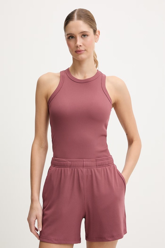 Hummel top treningowy z elastanem różowy 232239