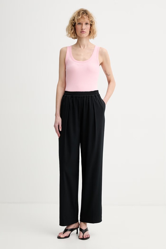 Calvin Klein top dámsky bavlnený s elastanom LV044F210G ružová SS26