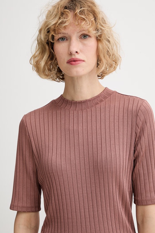 Oblečení Calvin Klein tričko dámské LV044F274G hnědá