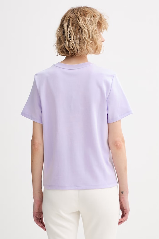 Oblačila Calvin Klein kratka majica ženska bombažna LV044D202G vijolična