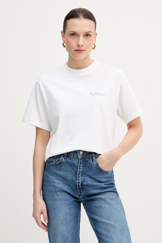 Odzież Barbour t-shirt bawełniany Kirby LTS0722 biały