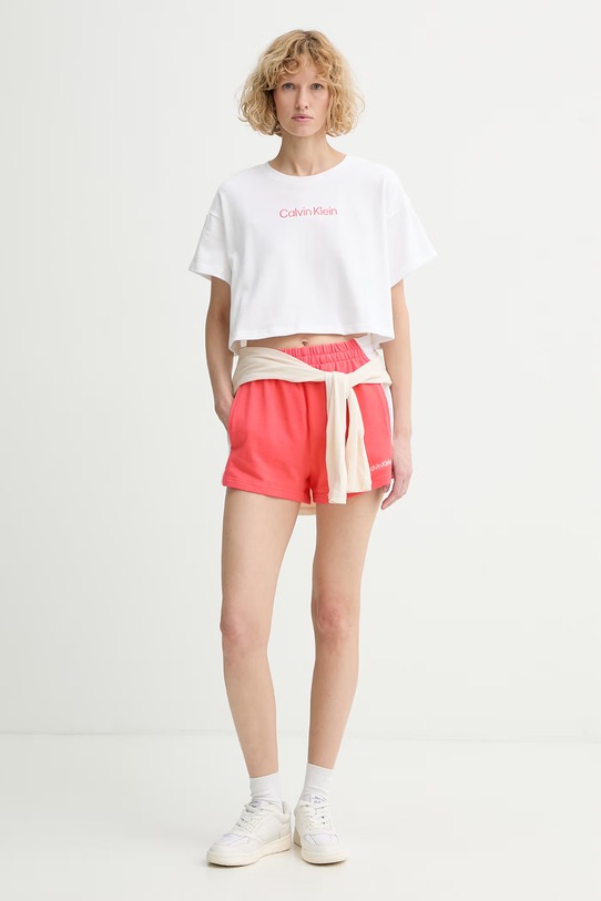 Calvin Klein tricou pentru femei, din bumbac LV00Q61201 alb SS26