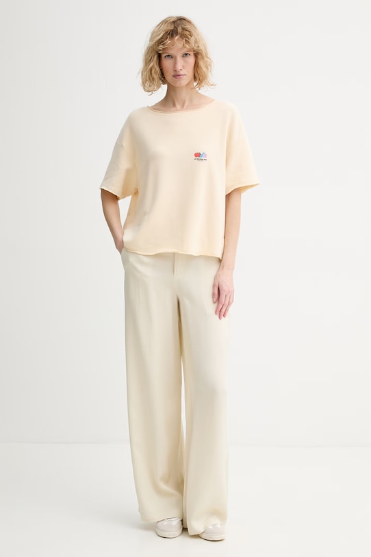 Tričko American Vintage ATU02A béžová SS26