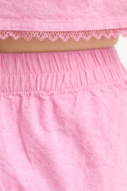 American Vintage кроп-топ жіночий бавовняний FEO07A рожевий