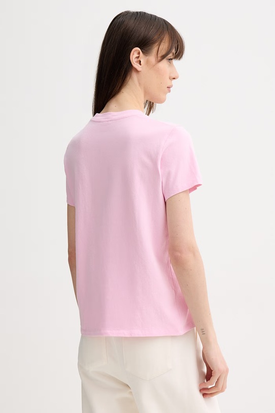 Odzież American Vintage t-shirt bawełniany YKO02C różowy