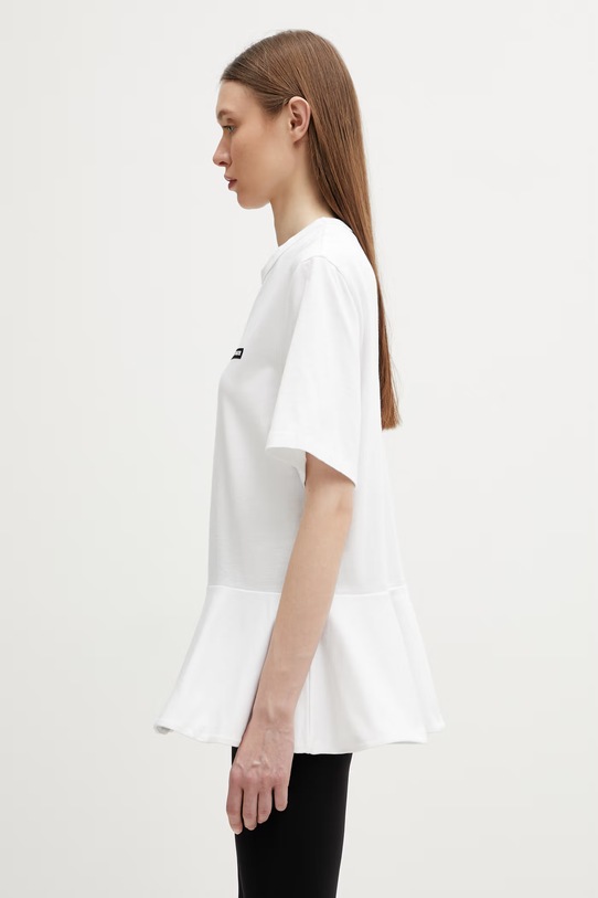 Rotate t-shirt damski bawełniany 115589400 biały SS26