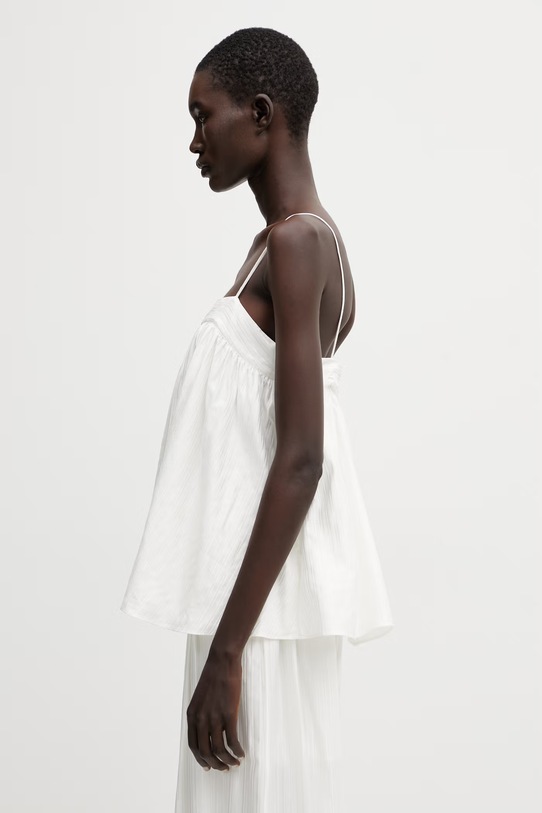 Rotate halenka na ramínka dámská s viskózou hladká 115664400 bílá SS26