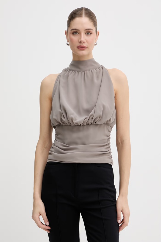 Rotate top damski brązowy 115518816