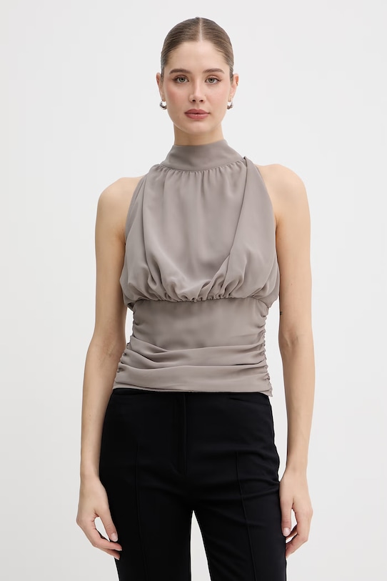 Rotate top damski brązowy 115518816