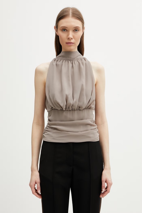 Rotate top damski brązowy 115518816