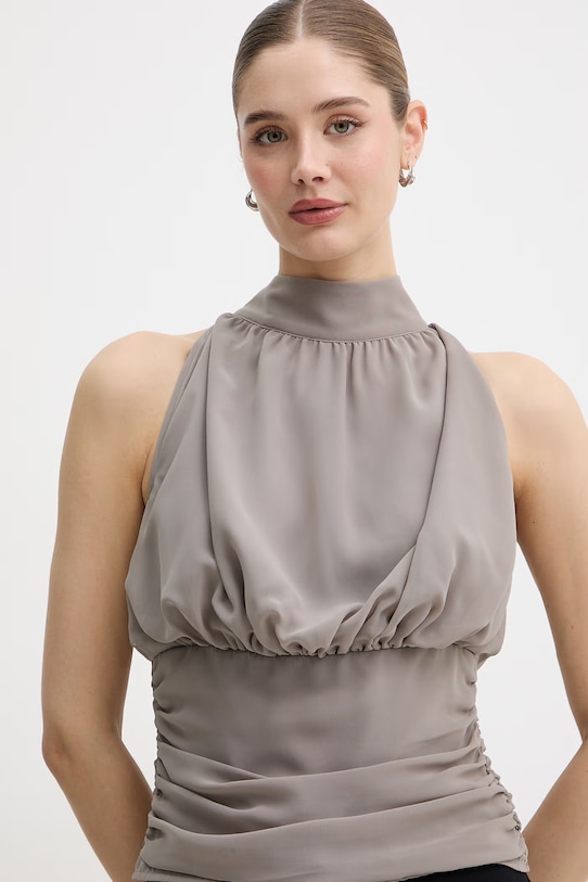 Rotate top damski brązowy 115518816