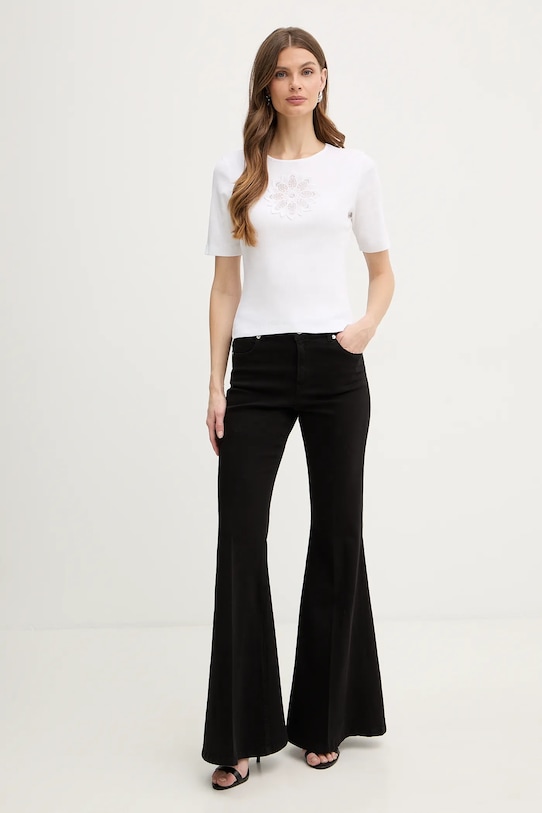 Twinset t-shirt bawełniany 261TP2091 biały SS26