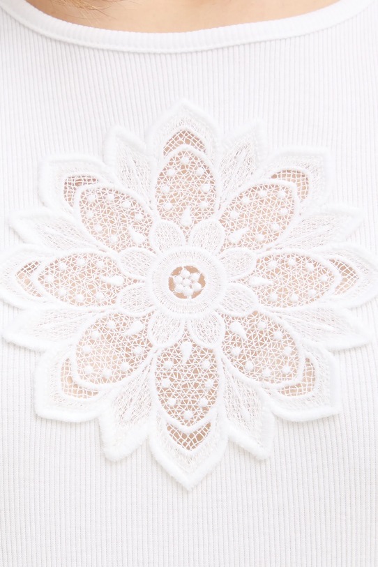 Twinset top bawełniany 261TP2090 biały