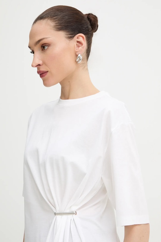 Бавовняна футболка Twinset 261TE2100 бежевий