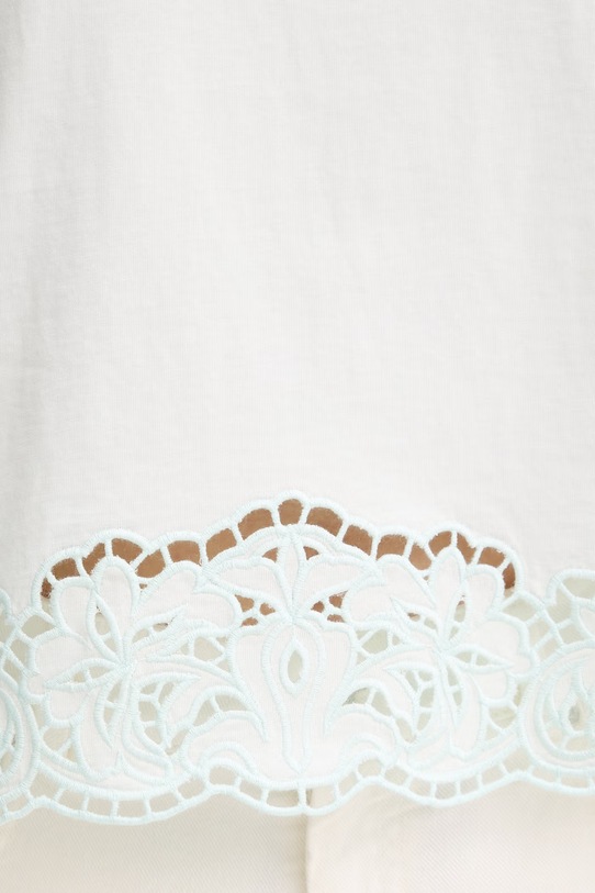 Twinset top bawełniany 261TP2441 turkusowy