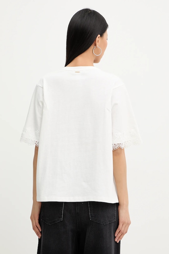 Odzież Twinset t-shirt bawełniany 261TP2110 beżowy