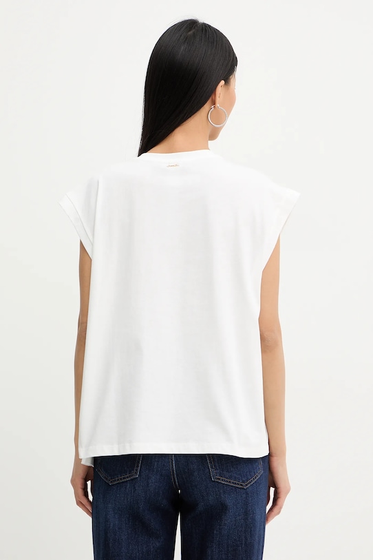 Odzież Twinset t-shirt bawełniany 261TP2112 beżowy