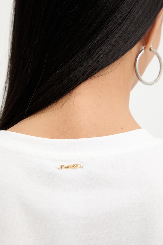 Twinset t-shirt bawełniany 261TP2112 beżowy