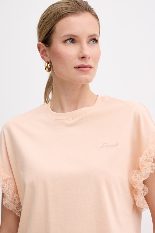 Twinset t-shirt damski pomarańczowy 261TP204A