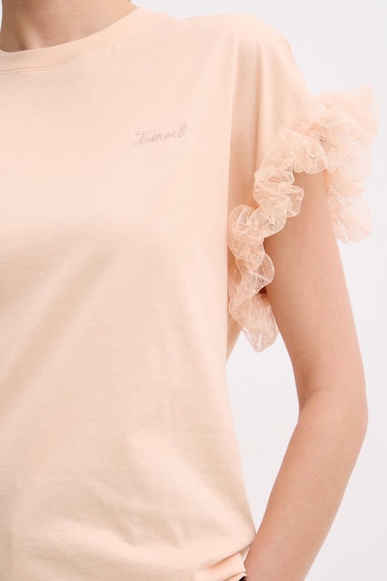 Twinset t-shirt damski 261TP204A pomarańczowy