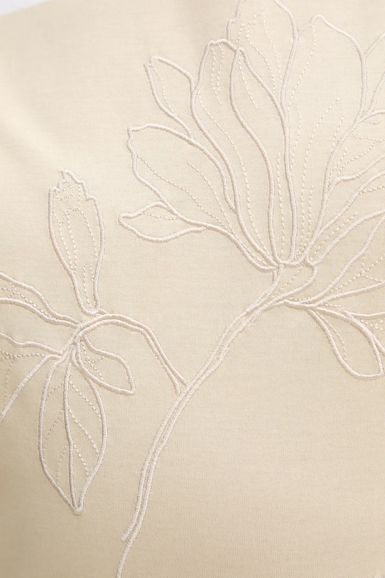 Twinset t-shirt bawełniany 261TE2090 biały