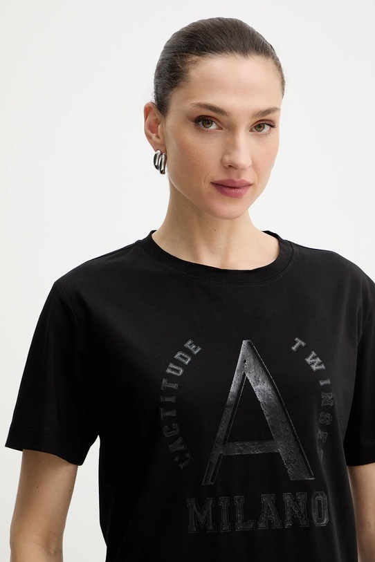 Twinset t-shirt czarny 261AP2163