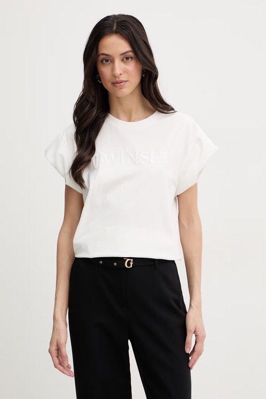 Twinset t-shirt damski biały 261LL2MLL