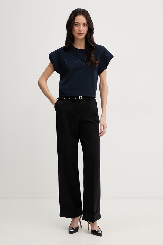 Twinset t-shirt damski 261LL2MLL granatowy SS26